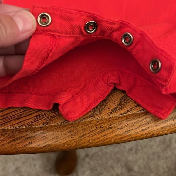 NWT, Red Flap Happy romper/onesie, embroidered robot, 3 months 100% cotton - Picture 5 of 5